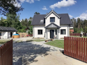 Mazury domek całoroczny przy lesie, jezioro